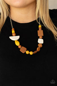 Paparazzi Necklace - Tranquil Trendsetter - Yellow