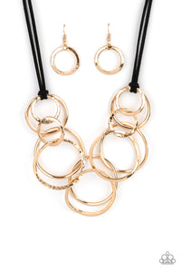 Paparazzi Necklace - Spiraling Out of COUTURE - Gold