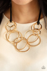 Paparazzi Necklace - Spiraling Out of COUTURE - Gold