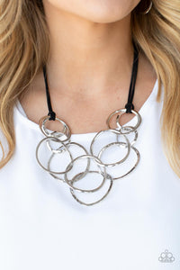 Paparazzi Necklace - Spiraling Out of COUTURE - Silver