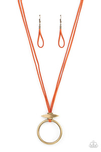 Paparazzi Necklace - Noticeably Nomad - Orange