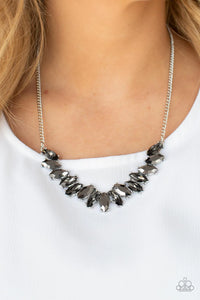 Paparazzi Necklace - Galaxy Game-Changer - Silver