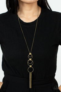 Paparazzi Necklace - Join The Circle - Brass