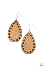 Load image into Gallery viewer, Paparazzi Earring - Rustic Refuge - Black
