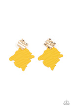 Load image into Gallery viewer, Paparazzi Earring - Crimped Couture - Yellow
