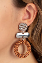 Load image into Gallery viewer, Paparazzi Earring - Woven Whimsicality - Brown
