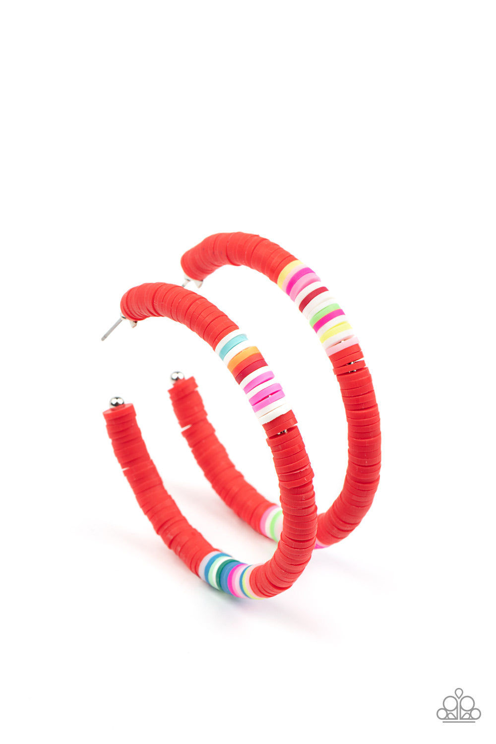 Paparazzi Earring - Colorfully Contagious - Red