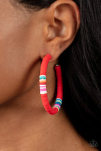 Load image into Gallery viewer, Paparazzi Earring - Colorfully Contagious - Red
