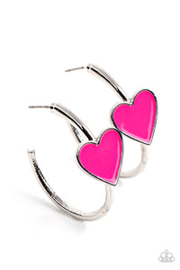 Paparazzi Earring - Kiss Up - Pink