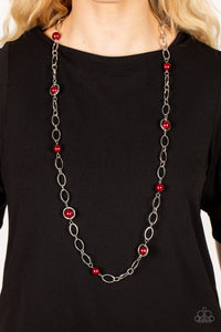 Paparazzi Necklace - Fundamental Fashion - Red