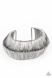 Paparazzi Bracelet - Wild About Wire - Silver
