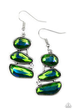 Load image into Gallery viewer, Paparazzi Earring - Gem Galaxy - Green
