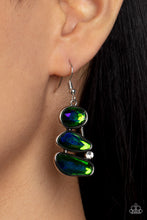 Load image into Gallery viewer, Paparazzi Earring - Gem Galaxy - Green
