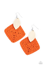 Load image into Gallery viewer, Paparazzi Earring - Sabbatical WEAVE - Orange
