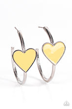 Load image into Gallery viewer, Paparazzi Earring - Kiss Up - Yellow

