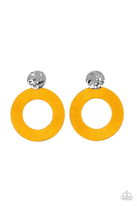 Paparazzi Earring - Strategically Sassy - Yellow