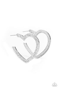 Paparazzi Earring - AMORE to Love - White