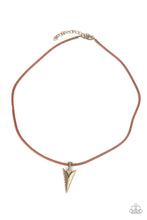 Load image into Gallery viewer, Paparazzi Necklace - Pharaohs Arrow - Brass

