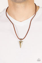 Load image into Gallery viewer, Paparazzi Necklace - Pharaohs Arrow - Brass
