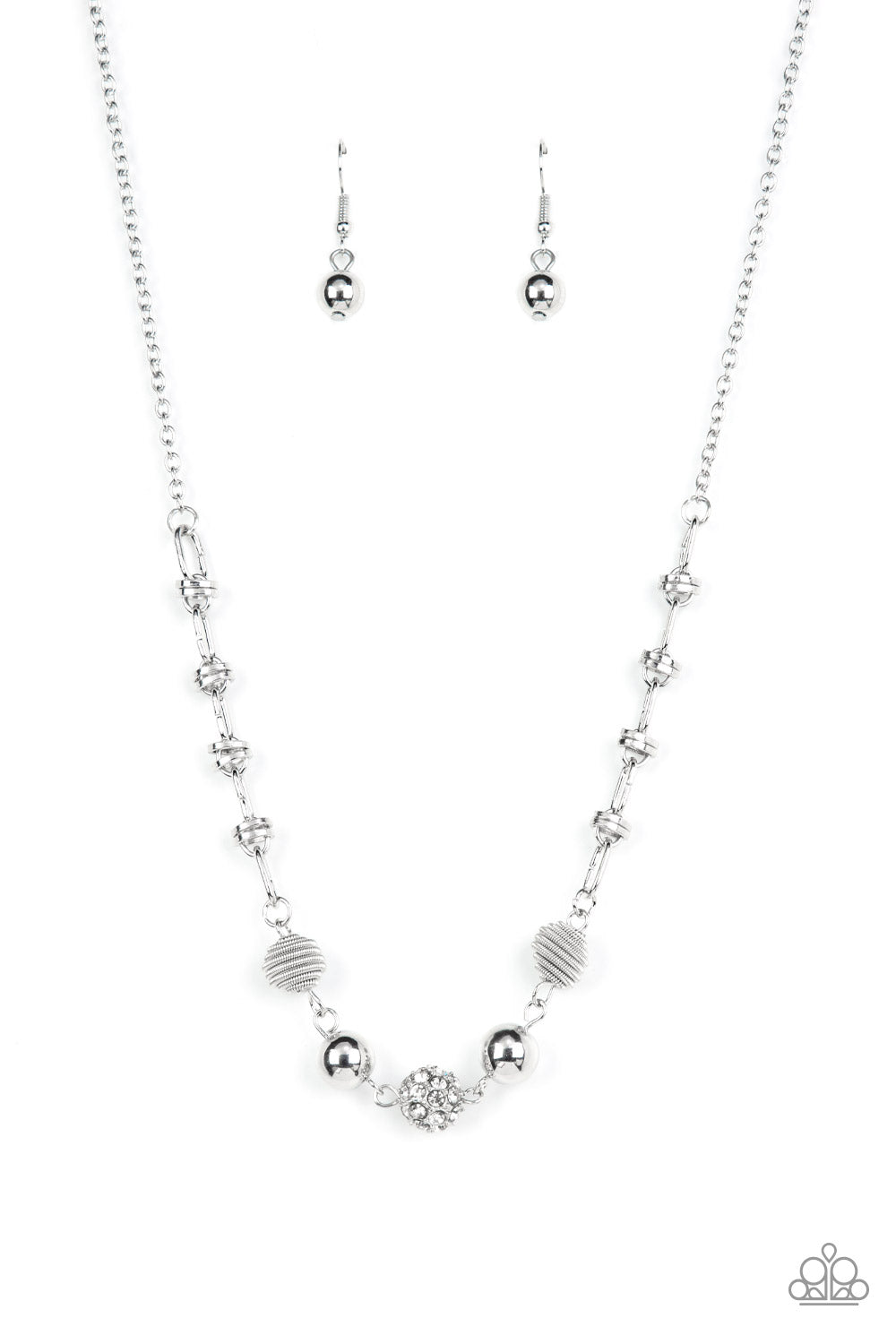 Paparazzi Necklace - Taunting Twinkle - White