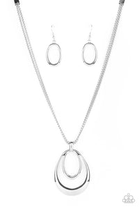 Paparazzi Necklace - Suburban Storm - Silver