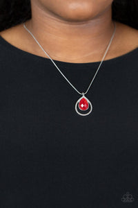 Paparazzi Necklace - Gorgeously Glimmering - Red
