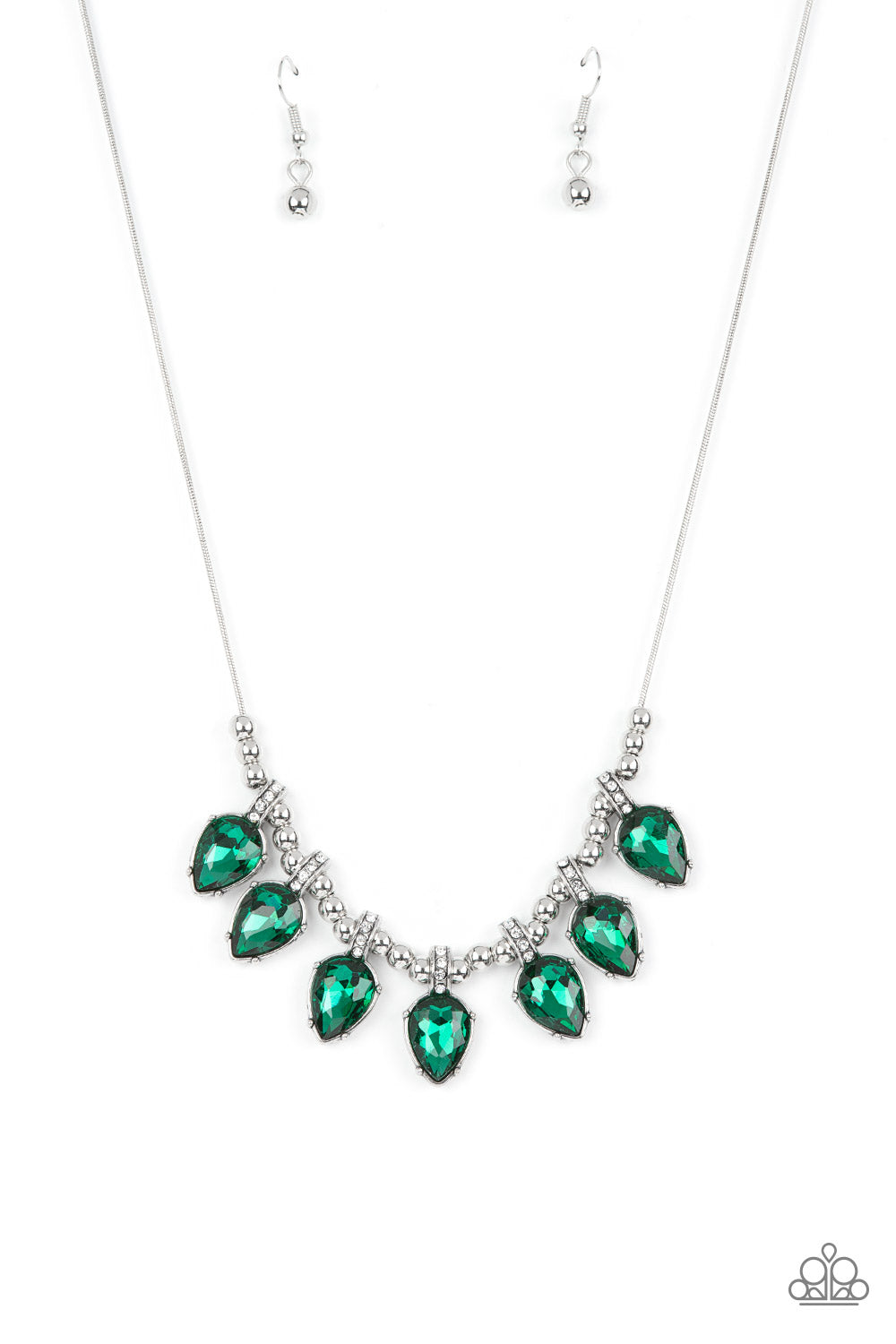 Paparazzi Necklace - Crown Jewel Couture - Green