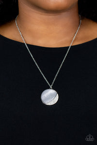 Paparazzi Necklace - Oceanic Eclipse - Silver
