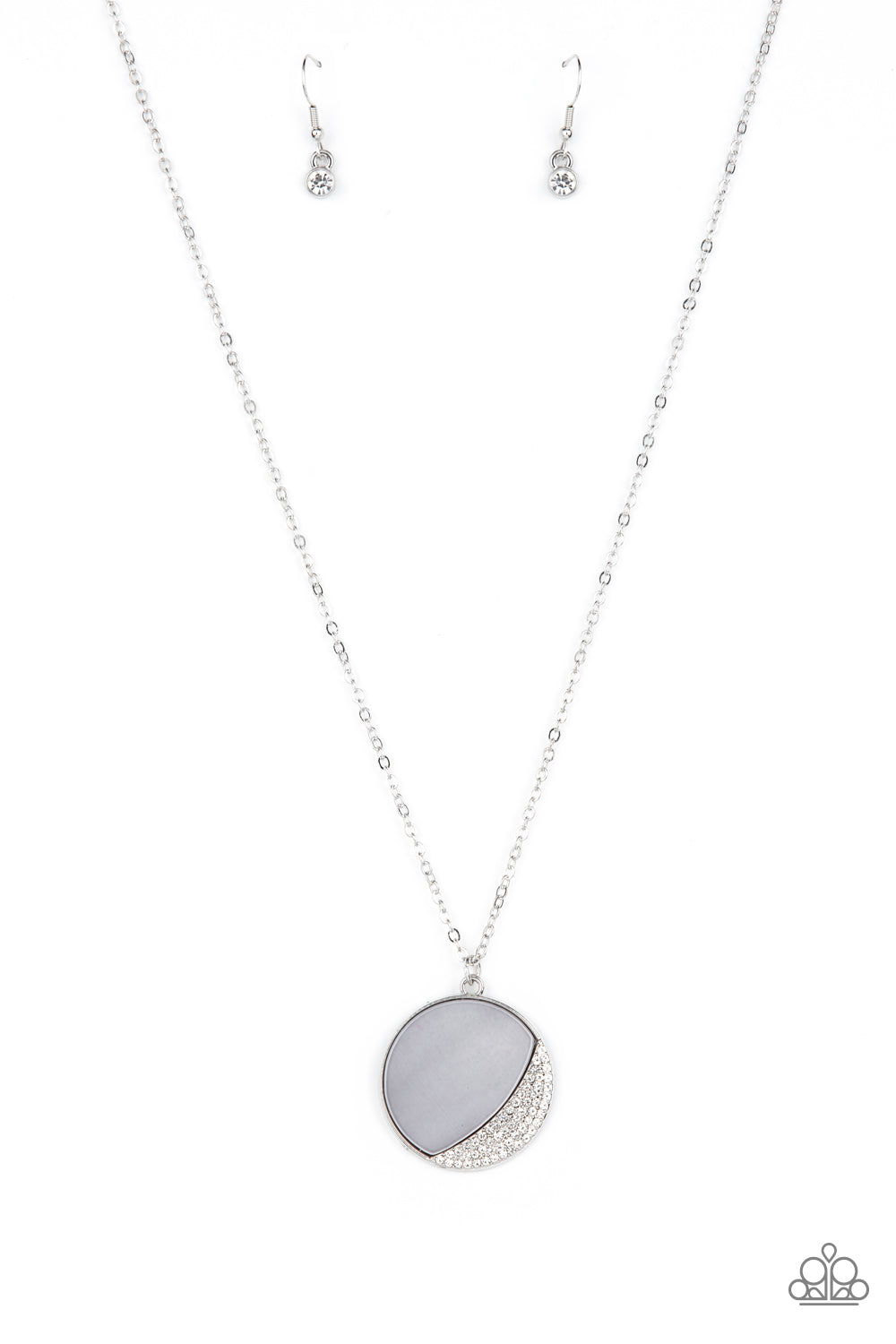 Paparazzi Necklace - Oceanic Eclipse - Silver