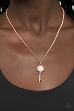Load image into Gallery viewer, Paparazzi Necklace - Prized Key Player - Copper
