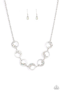 Paparazzi Necklace - Blissfully Bubbly - White