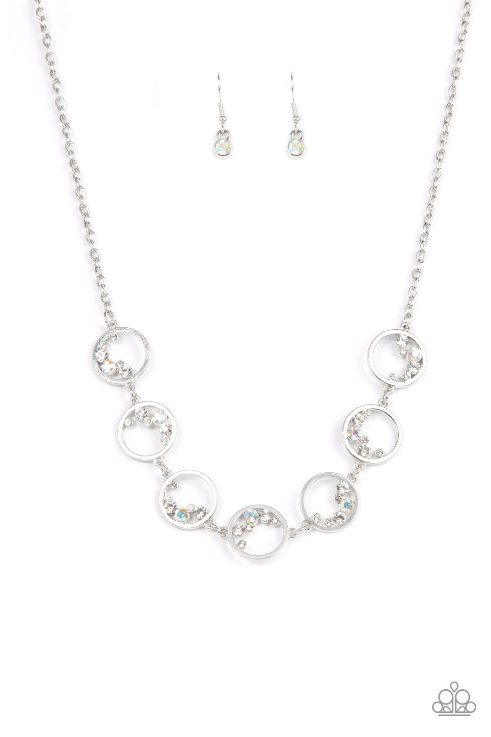 Paparazzi Necklace - Blissfully Bubbly - White