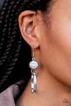 Load image into Gallery viewer, Paparazzi Earring - Standalone Sparkle - White
