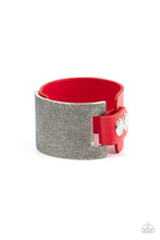 Load image into Gallery viewer, Paparazzi Bracelet - Studded Synchronism - Red
