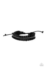 Load image into Gallery viewer, Paparazzi Bracelet - Hard to PLEATS - Black
