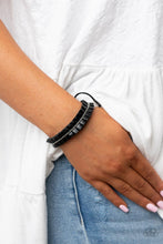 Load image into Gallery viewer, Paparazzi Bracelet - Hard to PLEATS - Black
