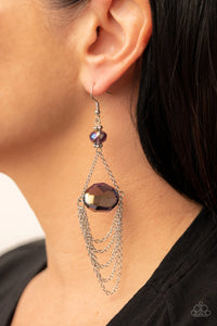 Paparazzi Earring - Ethereally Extravagant - Purple