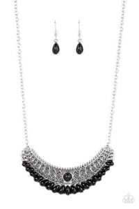 Paparazzi Necklace - Abundantly Aztec - Black