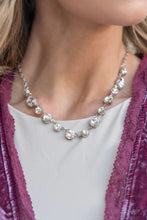 Load image into Gallery viewer, Paparazzi Necklace - Hands Off the Crown! - White
