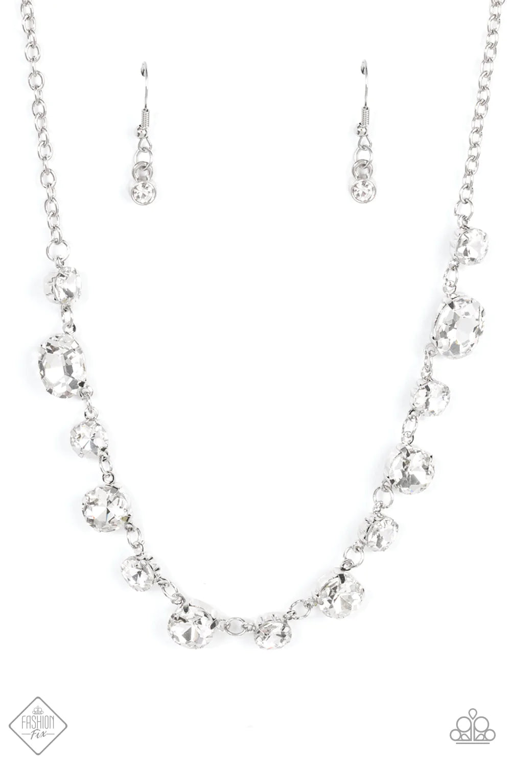 Paparazzi Necklace - Hands Off the Crown! - White