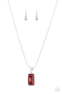 Paparazzi Necklace - Cosmic Curator - Red