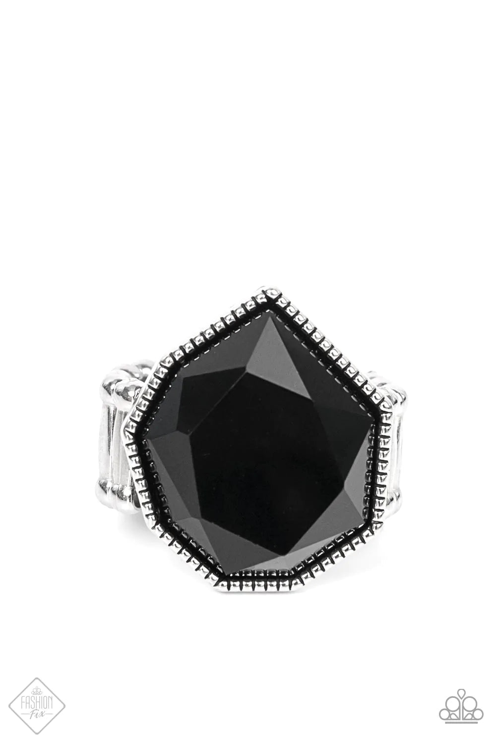 Paparazzi Ring - Dynamically Defaced - Black