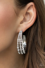 Load image into Gallery viewer, Paparazzi Earring - Cosmopolitan Cool - White
