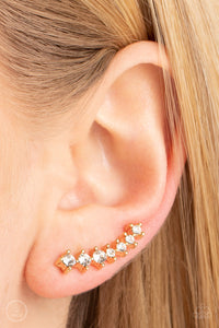 Paparazzi Earring - PRISMATIC and Proper - Gold