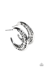 Load image into Gallery viewer, Paparazzi Earring - Wanderlust Wilderness - Silver
