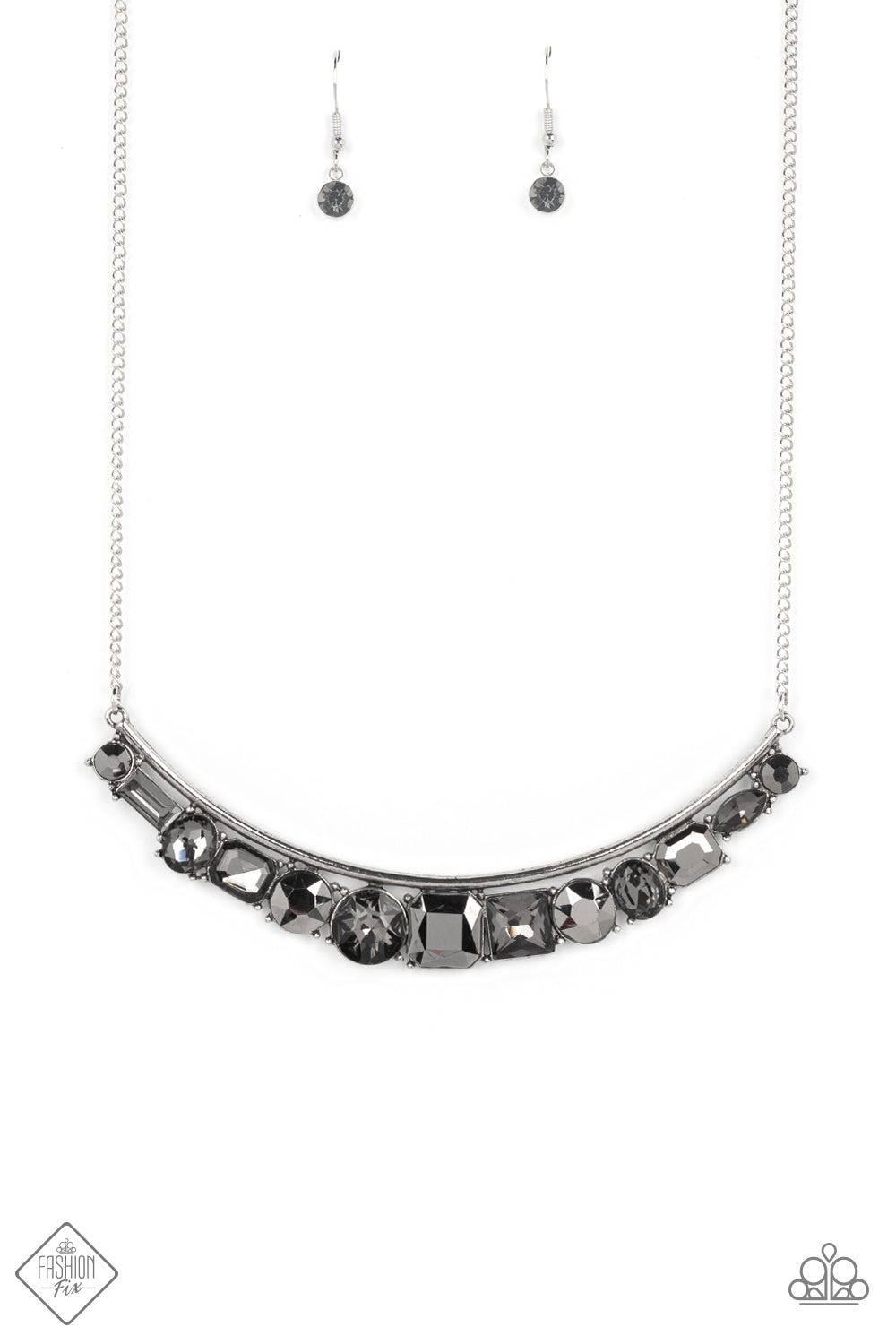 Paparazzi Necklace - The Only SMOKE-SHOW in Town - Silver