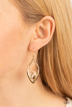 Load image into Gallery viewer, Paparazzi Earring - Beautifully Bejeweled - Gold
