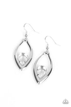 Load image into Gallery viewer, Paparazzi Earring - Beautifully Bejeweled - White

