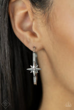 Load image into Gallery viewer, Paparazzi Earring - Lone Star Shimmer - White
