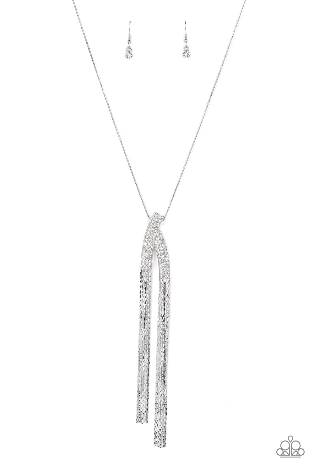 Paparazzi Necklace - Out of the SWAY - White